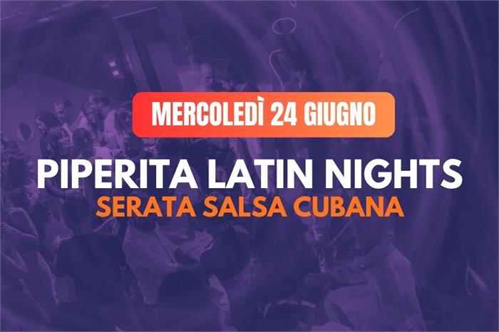 Wednesday, June 24: Cuban rhythm arrives at Piperita 💃