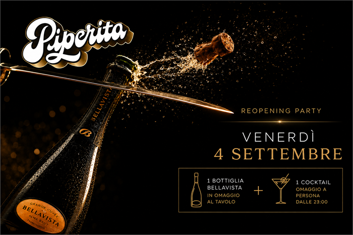 Venerdì 4 Settembre RE-OPENING PARTY 🎊 